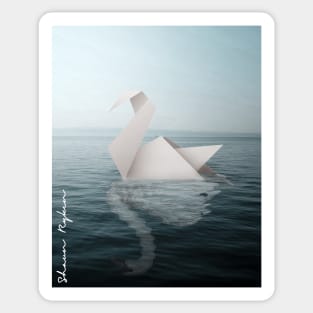 Paper Swan Sticker